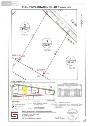 Terrain à Batir à vendre à Le Val-Saint-Père dans la Manche (50300), ref : LO519