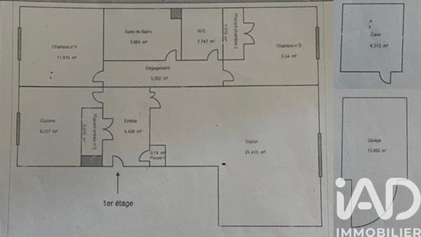 Appartement à vendre 3 pièces 67 m² Angers