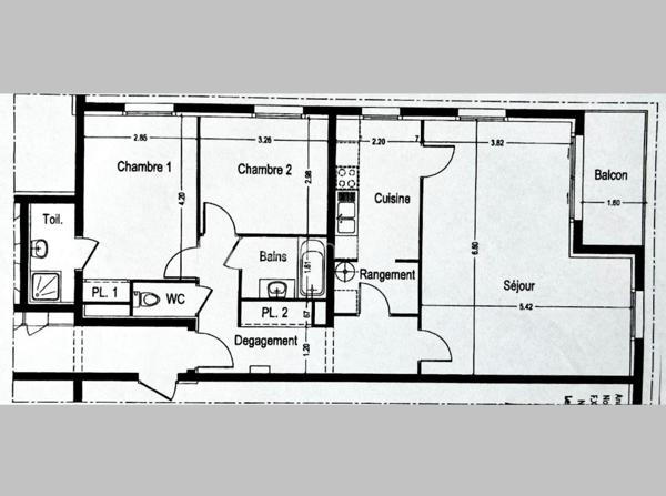 Appartement de 82 m²