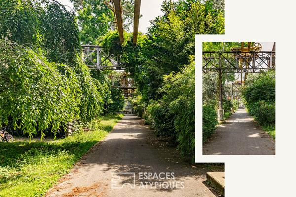 Loft d’architecte en duplex et dernier étage sur jardin luxuriant