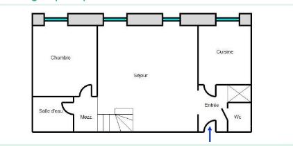 Cannes-rue d'Antibes : 2-3 pièces 56 m2, idéal location saisonnière