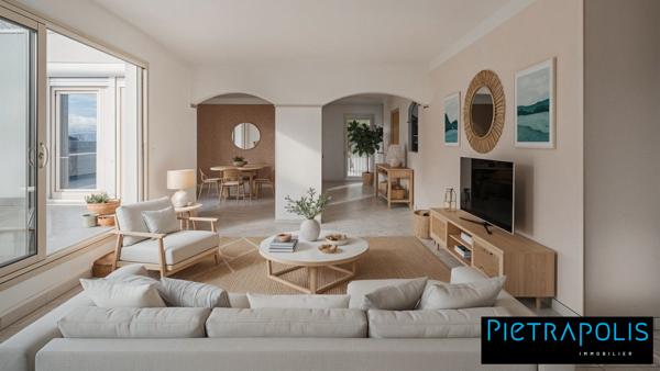 Duplex lumineux avec vaste séjour & terrasse S/O – Vue dégagée sur parc arboré