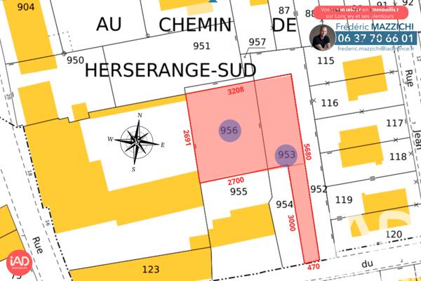 Terrain à vendre 997 m² Mexy