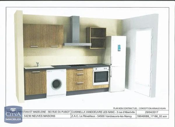 Appartement à louer 3 pièces 76.61m² Villers-lès-Nancy (54600)