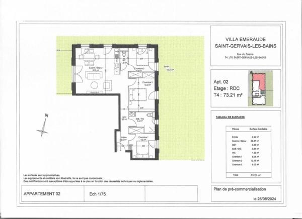 APPARTEMENT 4 PCS RDJ