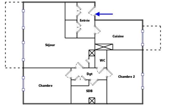 Appartement 3 pièces - 76 m²