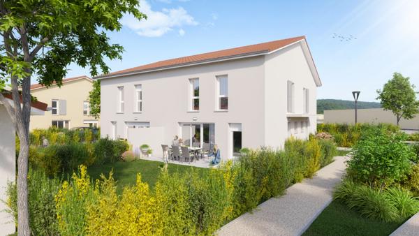 Villa T4 Villemoirieu 89.80 m² avec garage et jardin privatif de 85m²