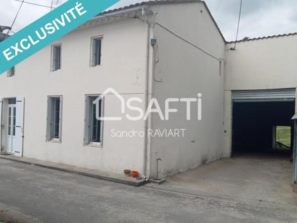 Maison 5 pièces 100m² + chai 165m²