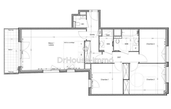 Appartement à vendre 4 pièces de 92 m²
