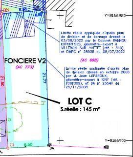 Terrain à vendre  145 m2 VILLEBON SUR YVETTE - 91