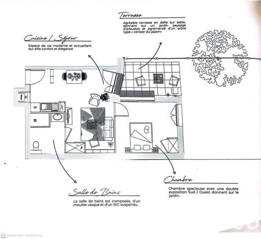 Appartement 2 pièces de 48 m² à Rennes (35000)