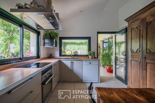 Villa avec piscine et vue sur les hauts de Brie et Angonnes