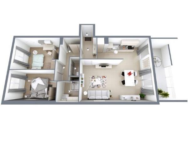 Appartement 73 m² à Marseille 13009