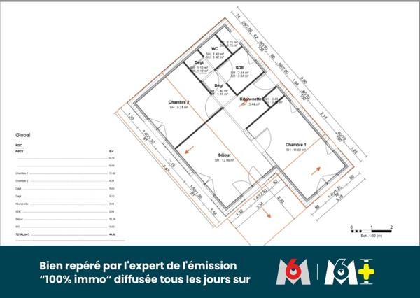 Maison 45 m² à Bretignolles-sur-Mer