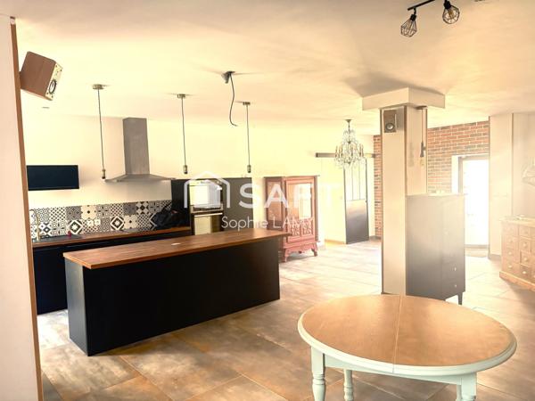 Grande maison rénovée sur parcelle avec piscine