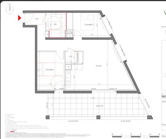 appartement à vendre 3 pièces VOIRON (38)