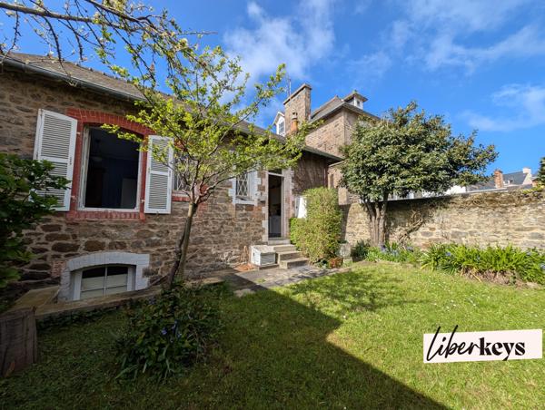 Dinard – Secteur Pionnière / Corbières – Maison en pierre avec jardin clos à deux pas de la plage