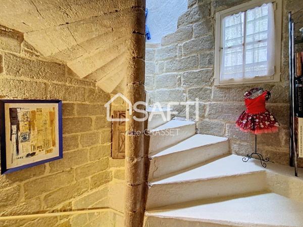 MAISON EN PIERRE AVEC TERRASSE TROPEZIENNE