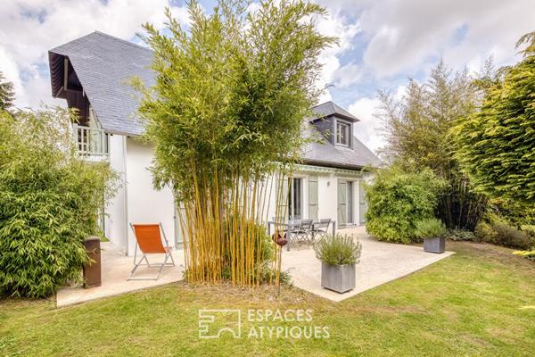 Maison familiale avec extension contemporaine et jardin paysager