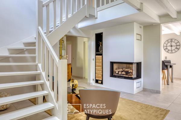 Maison familiale avec extension contemporaine et jardin paysager