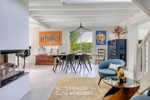 Maison familiale avec extension contemporaine et jardin paysager