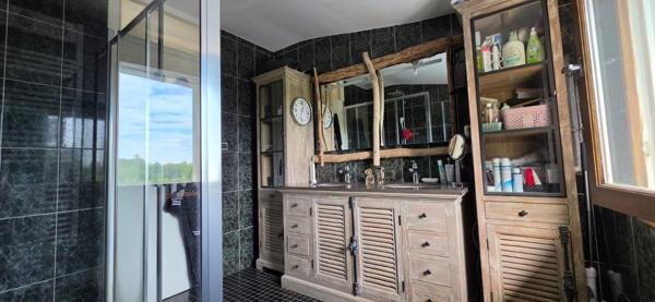 Maison d'architecte avec piscine, sous-sol complet et vue dégagée – Ribérac