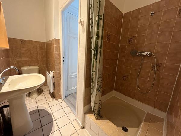 INVESTISSEUR, SECTEUR VILLENEUVE SUR LOT , LOT DE 2 APPARTEMENTS rive droite, proche des commerces. * Au 1er étage droite : appartement T2 de 28 m2 comprenant une pièce de vie avec une cuisine équipée d'une plaque électrique, un frigo donnant sur une p , Villeneuve sur lot