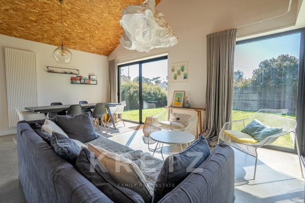 Maison ossature bois à pied des plages