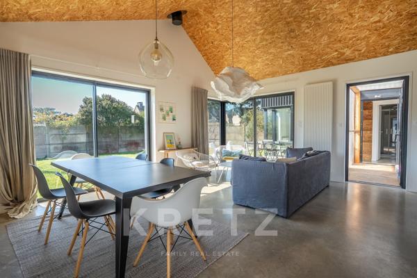 Maison ossature bois à pied des plages