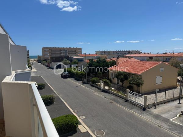 À seulement 250 mètres de la plage, découvrez cet appartement d'environ 33 m², situé au 2ᵉ étage d'une résidence. Un bien idéal pour profiter du littoral en toute simplicité, que ce soit comme pied-à-terre, résidence principale ou investissement locatif.

Dès l'entrée, un couloir dessert l'ensemble des pièces de l'appartement. Le séjour, lumineux, offre un espace de vie agréable et s'ouvre sur l'un des deux balcons, permettant de profiter pleinement des beaux jours. Il est agrémenté d'un coin cuisine, fonctionnel et bien intégré à l'espace de vie.

L'espace nuit comprend une chambre équipée d'un placard intégré et bénéficiant d'un accès direct au second balcon. La salle d'eau est aménagée avec une douche, un lavabo simple vasque et un bidet, tandis que les WC sont séparés pour davantage de confort au quotidien.

Les extérieurs constituent un véritable atout avec deux balcons, dont l'un est équipé d'un store banne manuel, idéal pour profiter d'un espace ombragé durant la saison estivale. Une place de parking privative complète ce bien, un avantage particulièrement apprécié à proximité immédiate de la plage.
L'appartement est équipé de volets manuels et d'un chauffage assuré par des radiateurs électriques. Les charges de copropriété s'élèvent à environ 350 € par an, un budget maîtrisé pour ce type de résidence.

Situé à quelques minutes à pied de la plage, cet appartement bénéficie d'un emplacement recherché à Port-La Nouvelle, offrant un accès rapide au littoral et à un cadre de vie agréable tout au long de l'année.

Vous souhaitez en savoir plus ou organiser une visite ? Contactez moi dès aujourd'hui, je serai ravie de vous accompagner dans la découverte de ce bien.