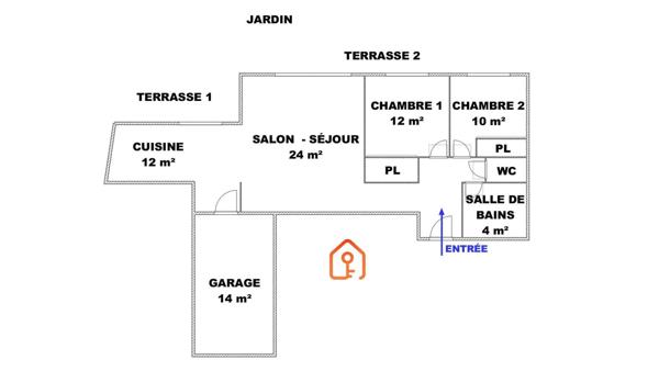 83100 TOULON - APPARTEMENT 3 PIECES AVEC JARDIN TERRASSE GARAGE CAVE PARKING - QUARTIER SIBLAS - BUS 20