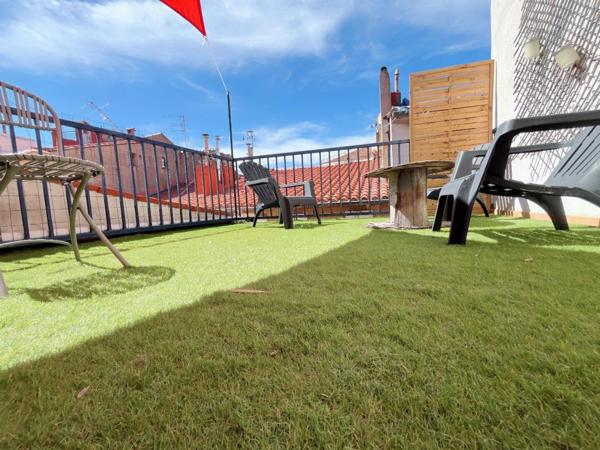 Magnifique appartement duplex de type T2 de 54 m² au 3 et 4 eme étage et dernier sans ascenseur avec terrasse