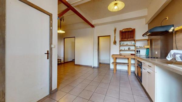 Maison climatisé R+2 avec local commercial  Conilhac Corbieres 7 pièce(s) 166 m2 cours exterieur