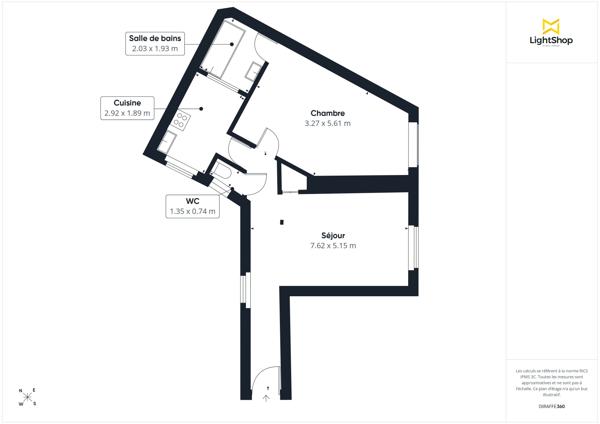 Appartement 2 pièces, 49 m² - cave - Rue Bartholdi, Boulogne-Billancourt