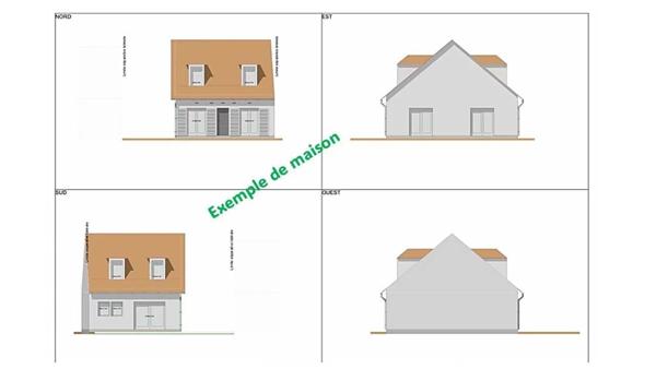 Terrain viabilisé avec permis de construire