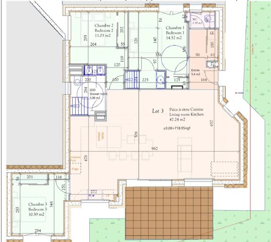 Haute Savoie (74), à vendre SAMOENS - Domaine skiable Grand-Massif - Appartement T4 95,42 m²