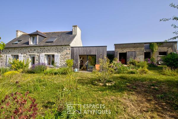 Maison de charme avec jardin plein sud et atelier