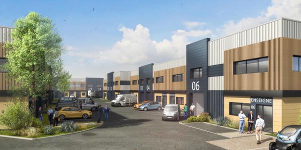 A VENDRE, 3 Cellules d'activité NEUVES de 352 m² environ au SUD de NANTES