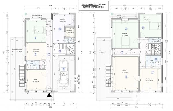Maison à vendre 6 pièces 175 m² Blagnac