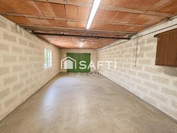 MAISON AUTHENTIQUE 4 PIECES avec GRAND GARAGE /POTENTIEL & VUE DEGAGEE
