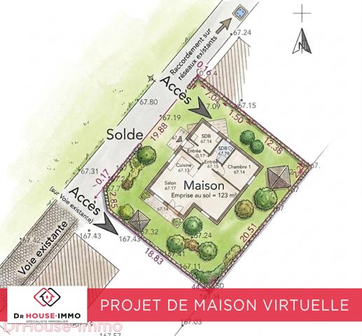 Terrain à vendre de 493 m²