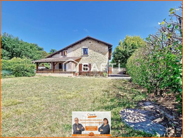 Maison en pierre 4 chambres – Jardin – Cave – Panneaux photovoltaïques