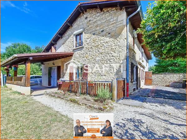 Maison en pierre 4 chambres – Jardin – Cave – Panneaux photovoltaïques