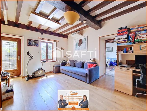 Maison en pierre 4 chambres – Jardin – Cave – Panneaux photovoltaïques