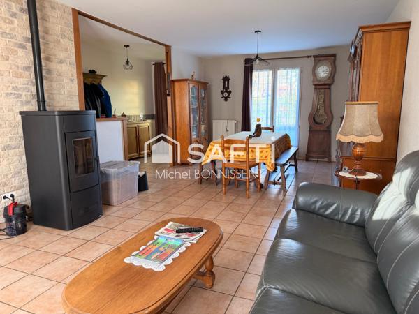 Maison 100m2 de plain-pied , 3 chambres , sans travaux.