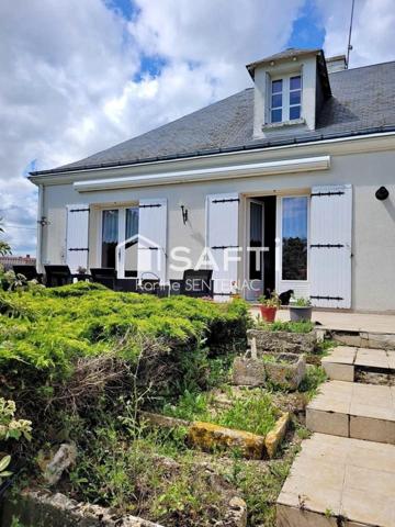 superbe maison avec cour goudronnée avec soin très riche en fleurs et arbustes