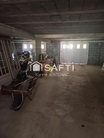 superbe maison avec cour goudronnée avec soin très riche en fleurs et arbustes