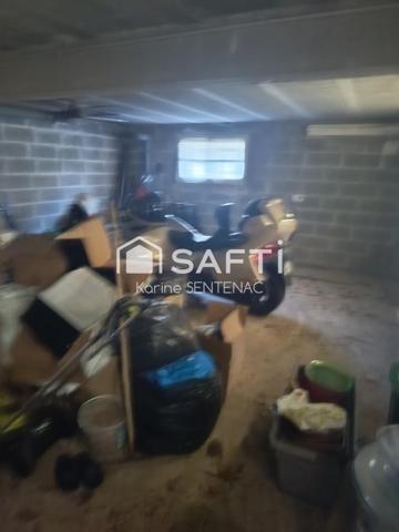 superbe maison avec cour goudronnée avec soin très riche en fleurs et arbustes