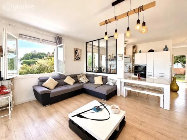 SAN-GIULIANO – Maison T4 avec vue mer panoramique, piscine et jardin