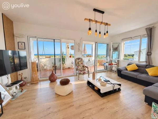 SAN-GIULIANO – Maison T4 avec vue mer panoramique, piscine et jardin